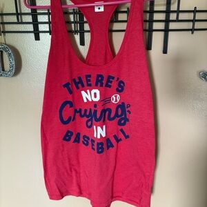 Homage “No crying in baseball” tank size LG from A League of Their Own EUC